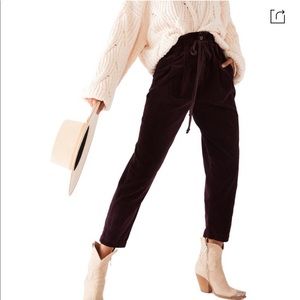 Free people Margate Corduroy Pants In Panther Rose